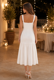 Amore Dropped Waist Midi Dress