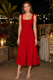 Amore Dropped Waist Midi Dress