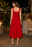 Amore Dropped Waist Midi Dress