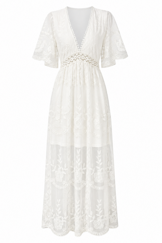 Boho Lace Maxi Dress
