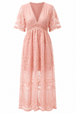 Boho Lace Maxi Dress