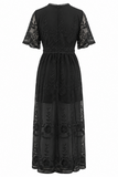 Boho Lace Maxi Dress