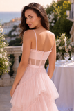 Jasmine Mesh Corset Gown