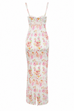 Rose Satin Maxi Slip Dress