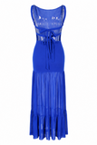 Lila Mesh Maxi Dress