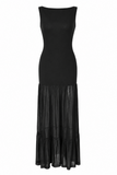Lila Mesh Maxi Dress