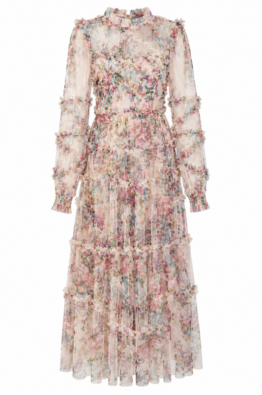 Serena Ruffle Maxi Dress