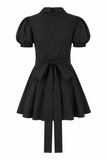 White Puff Sleeve Corset Mini Dress