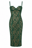 Joelle Lace Corset Midi Dress