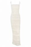 Tiered Ruffle Smocked Bodycon Midi Dress