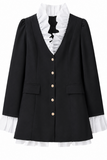 Clara Long Sleeve Ruffle Shirt Dress