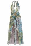 Elara Plunge Maxi Dress