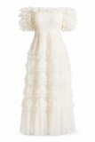 Sophia Tulle Tiered Midi Dress
