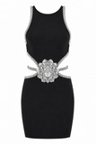 Valentina Halter Cutout Bodycon Mini Dress