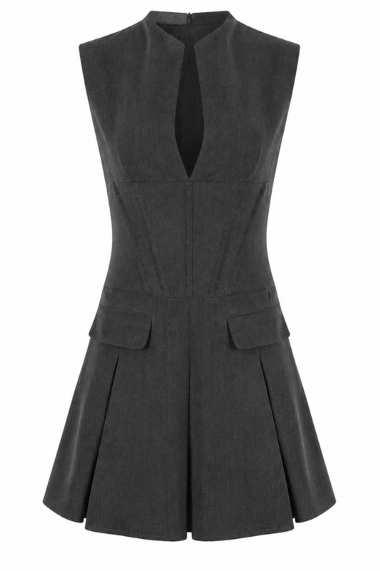 Elara Mini Pleated Dress