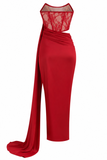 Aria Lace Corset Cutout Evening Dress