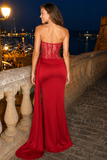 Aria Lace Corset Cutout Evening Dress