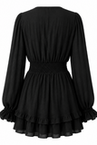 Marnie Tie Front Tiered Ruffle Mini Dress