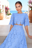 Valentina Floral Lace Two Piece Set