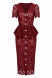 Rosalie Belted Midi Dress
