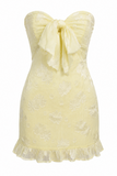 Sylvia Tie Front Floral Ruffle Mini Dress