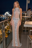 Elodie Rhinestone Mermaid Evening Dress
