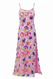 Iris Embroidered Sequins Backless Maxi Dress