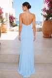 Talia Floral Appliqué Halter Neck Maxi Dress