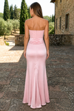 Strapless Corset Satin Mermaid Gown