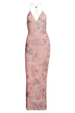 Marnie Butterfly Backless Midi Dress