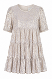 My Queen Sequin Tiered Mini Dress